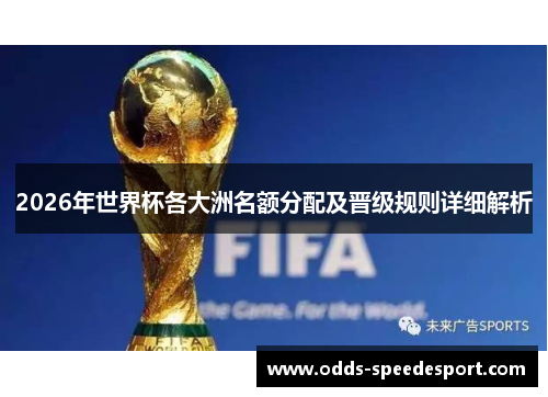 2026年世界杯各大洲名额分配及晋级规则详细解析